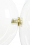 Lampa wisząca CAPRI DISC 5 złota - 300 LED, aluminium, szkło