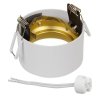 Oprawa podtynkowa / tuba Maclean, punktowa, okrągła, aluminiowa, GU5.3, 70x40mm, kolor biały/złoty, MCE457 W/G