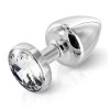 Plug analny - Diogol Anni Round Silver Plated 30 mm