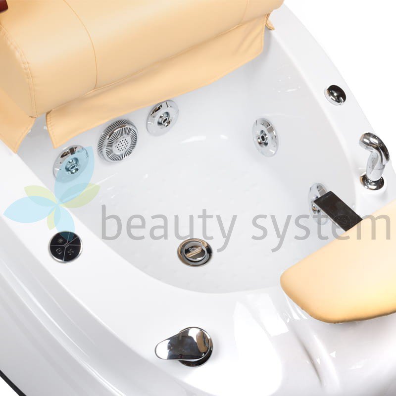 FOTEL DO PEDICURE Z MASAżEM BR-2307 BEżOWY