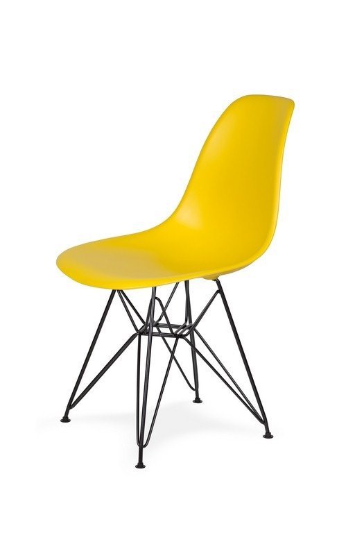 Krzesło DSR BLACK słoneczny żółty