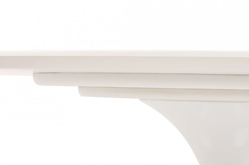 Stół TULIP ELLIPSE biały - blat owalny MDF, metal