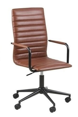 ACTONA fotel biurowy WINSLOW - brązowy, ekoskóra