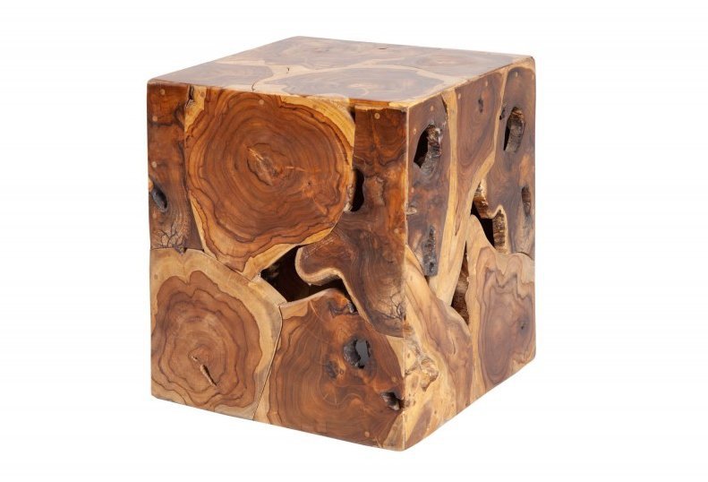 INVICTA stolik SQUARE 40 cm - drewno tekowe