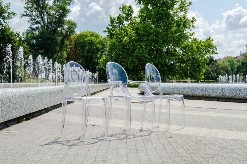 Krzesło ELIZABETH transparentne - poliwęglan