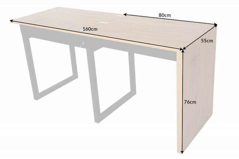 INVICTA biurko rozkładane FLEX 80-160cm dębowe