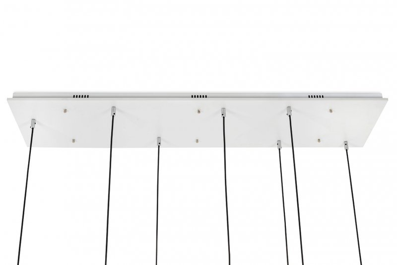 Lampa wisząca CAPRI LINE 7 złota - 420 LED, aluminium, szkło