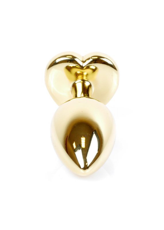 Plug-Jewellery Gold  Heart PLUG- Red