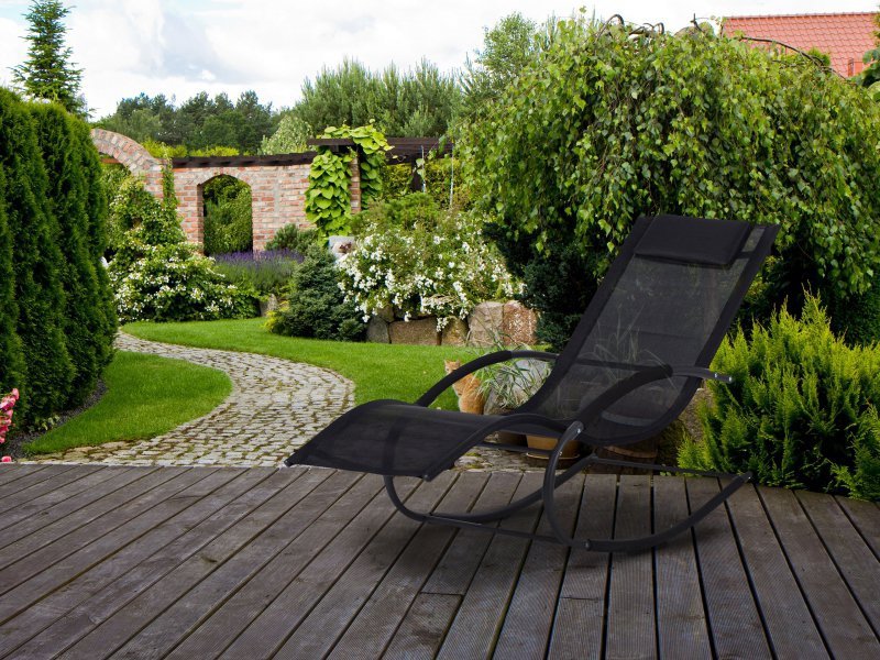 Leżak ogrodowy leżanka fotel bujany