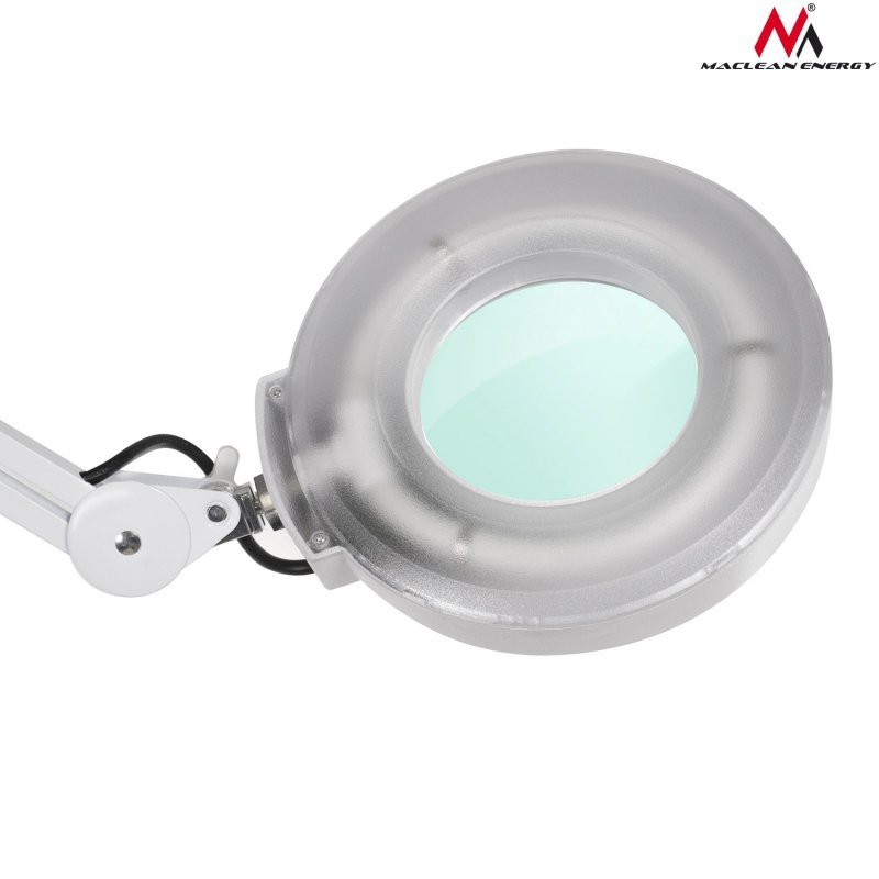 Lampa kosmetyczna Maclean, fluorescencyjna, na kółkach z lupą 5 dioptrii, MCE146