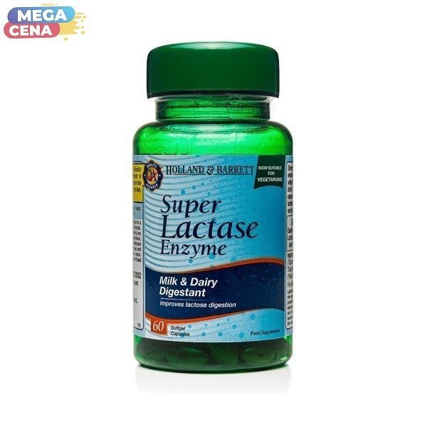 Super Laktaza 125 mg Produkt Wegetariański 60 Kapsułek