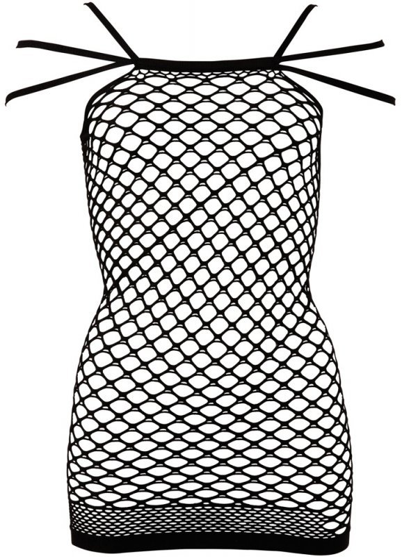 Bezszwowa sukienka siatkowa S-L