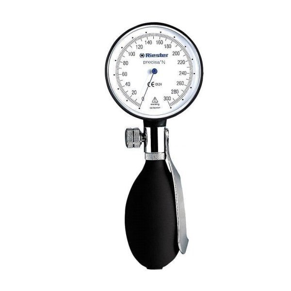 Riester Precisa N 24 - 32 cm Ciśnieniomierz zegarowy dla lekarza, aluminowa tarcza 64 mm