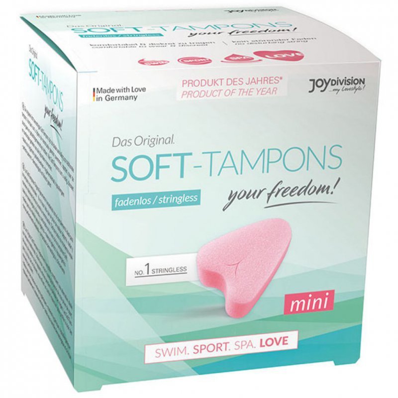 Tampony - Joydivision Soft-Tampons Stringless Mini 3 szt