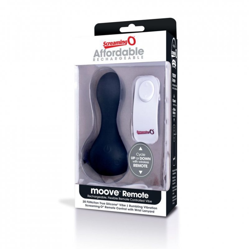 Masażer - The Screaming O Charged Moove Remote Control Vibe Black