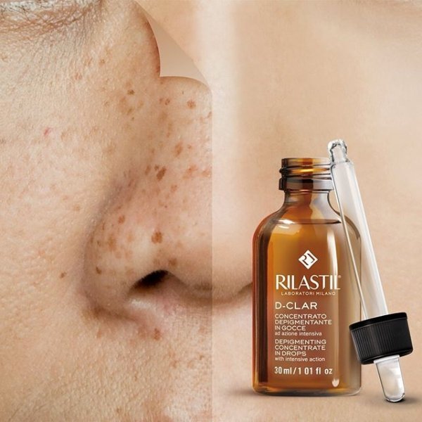 serum wybielające skórę twarzy Rilastil krem na przebarwienia
