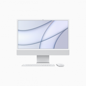Apple iMac 24 4,5K Retina M1 8-core CPU + 8-core GPU / 16GB / 1TB SSD / Gigabit Ethernet / Strieborný (Silver) - 2021