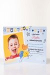 Zaproszenie urodzinowe dla dziecka Niebieskie 10x15 M21