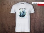 Koszulka biała personalizowana męska Bądź Obiektywny - Studioix.pl