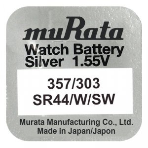 357 / 303 Bateria Murata (Sr44W, Sr44Sw)