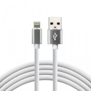 Kabel Usb Iph 1,0M Everactive Cbs-1Iw 2.4A (W)