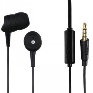 Słuchawki douszne Basic4phone z mikrofonem czarne - Hama
