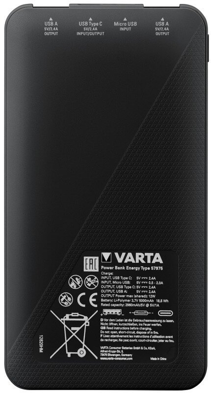Powerbank Varta Energy 5000Mah 57975