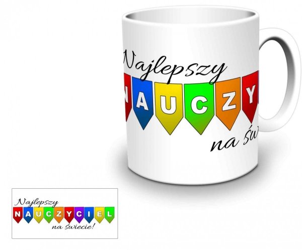 Kubek biały Najlepszy Nauczyciel - Studioix.pl