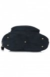 Kožené kabelka batůžek Vittoria Gotti tmavě modrá V1670C