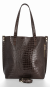 Kožené kabelka shopper bag Vittoria Gotti čokoládová VG803