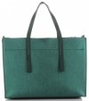 Kožené kabelka kufřík Vittoria Gotti lahvově zelená V3223