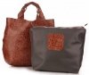 Kožené kabelka shopper bag Genuine Leather hnědá K216