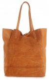 Kožené kabelka shopper bag Vittoria Gotti zrzavá V602
