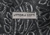 Kožené kabelka kufřík Vittoria Gotti černá V27J