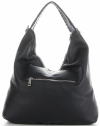 Kožené kabelka shopper bag Genuine Leather černá 5521