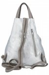 Dámská kabelka batůžek Hernan stříbrná HB0139