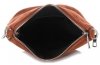 Kožené kabelka listonoška Genuine Leather zrzavá 85A