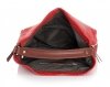 Univerzální kožená italská kabelka  na každý den červená