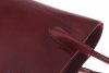 Kožená kabelka Genuine Leather dlouhé madla hnědá