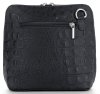 Kožené kabelka listonoška Genuine Leather černá 218