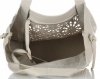 Kožené kabelka shopper bag Genuine Leather béžová 5157