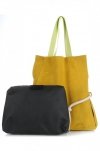 Kožené kabelka shopper bag Vittoria Gotti žlutá V26A