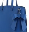 Kožené kabelka shopper bag Vittoria Gotti kobaltová V6D BIGko
