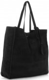 Kožené kabelka shopper bag Vittoria Gotti černá V205454