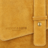 Kožené kabelka listonoška Vittoria Gotti hořčicová V2003
