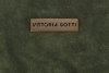 Kožené kabelka listonoška Vittoria Gotti zelená V414S