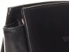 Módní kožená kabelka listonoška Vera Pelle černá