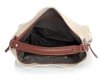 Kožené kabelka univerzální Genuine Leather béžová 15