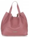 Kožené kabelka shopper bag Vittoria Gotti špinavá růžová V230
