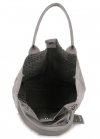 Kožené kabelka shopper bag Vittoria Gotti světle šedá V877